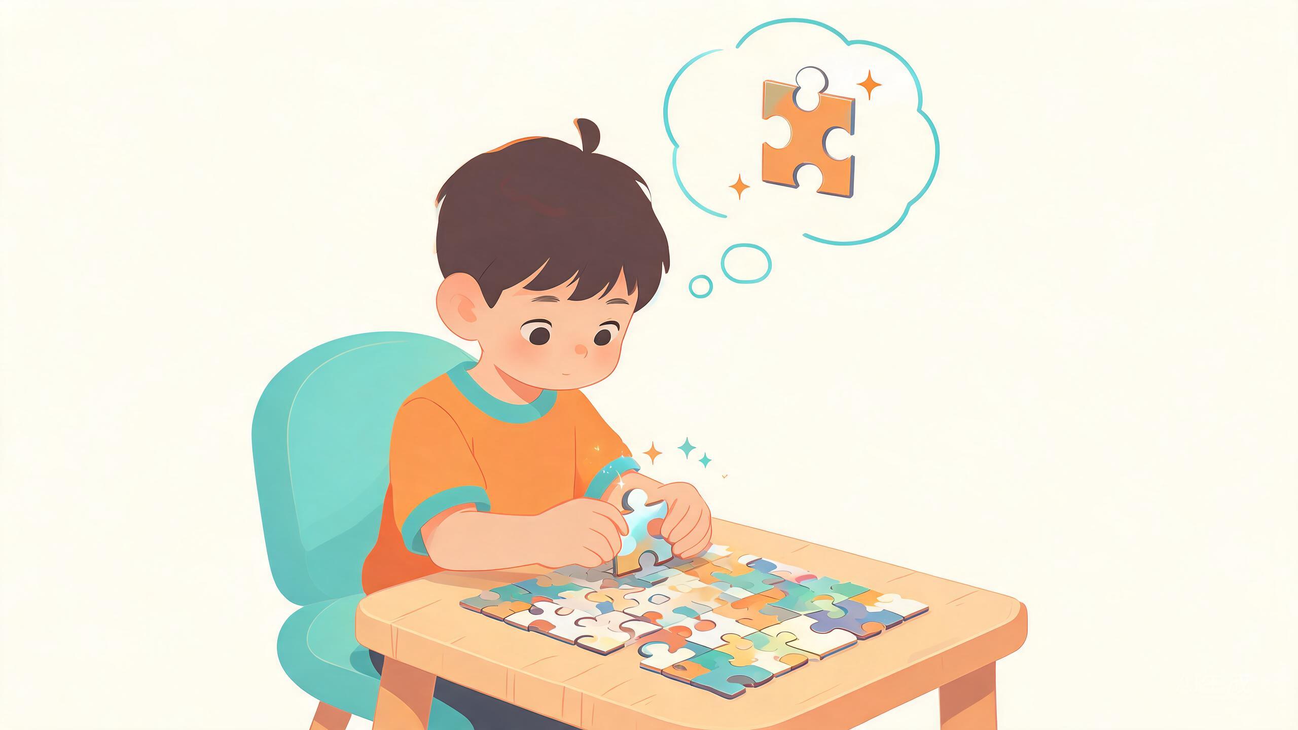专注力评估：孩子专注完成拼图任务